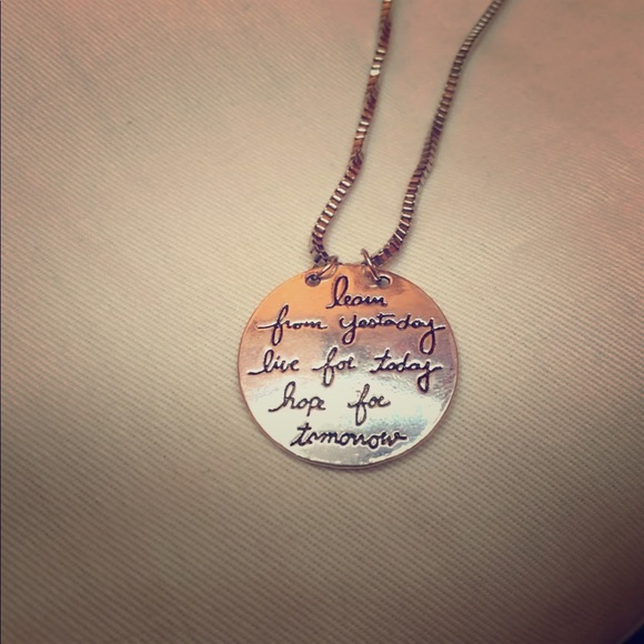 Double-sided Quote necklace - Picture 1 of 3